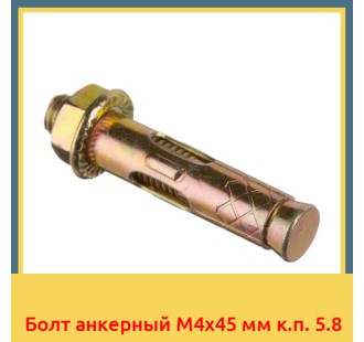 Болт анкерный М4х45 мм к.п. 5.8 в Шымкенте