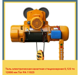 Таль электрическая канатная стационарная 0,125 тн 12000 мм Tor РА 11025