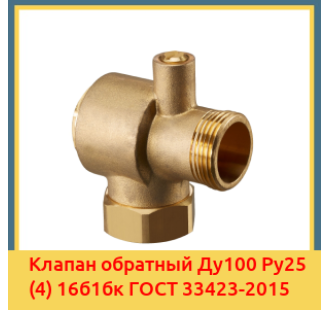 Клапан обратный Ду100 Ру25 (4) 16б1бк ГОСТ 33423-2015 в Шымкенте