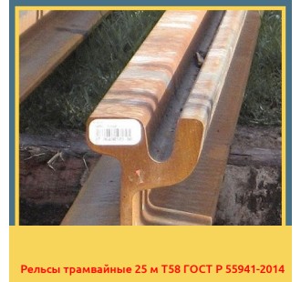 Рельсы трамвайные 25 м Т58 ГОСТ Р 55941-2014 в Шымкенте