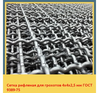 Сетка рифленая для грохотов 4х4х2,5 мм ГОСТ 9389-75 в Шымкенте