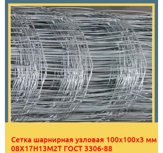 Сетка шарнирная узловая 100х100х3 мм 08Х17Н13М2Т ГОСТ 3306-88 в Шымкенте