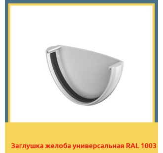 Заглушка желоба универсальная RAL 1003 в Шымкенте